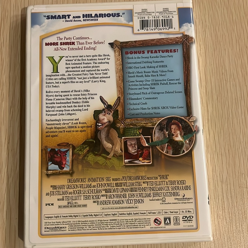 Shrek DVDs - Picture 3 of 13